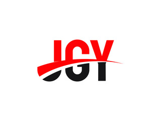 JGY Letter Initial Logo Design Vector Illustration