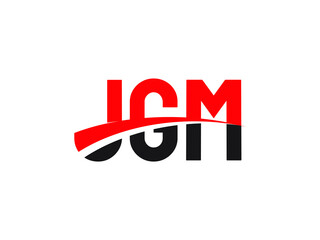 JGM Letter Initial Logo Design Vector Illustration
