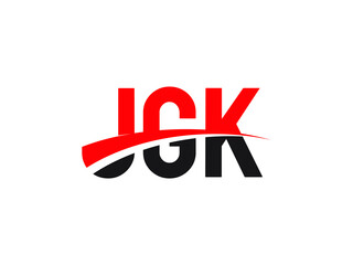 JGK Letter Initial Logo Design Vector Illustration