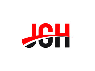 JGH Letter Initial Logo Design Vector Illustration
