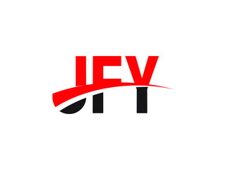 JFY Letter Initial Logo Design Vector Illustration