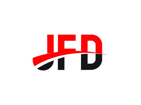 JFD Letter Initial Logo Design Vector Illustration