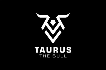 Letter H logo, Bull logo,head bull logo, monogram Logo Design Template Element