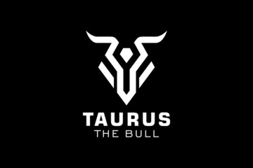 Letter T logo, Bull logo,head bull logo, monogram Logo Design Template Element