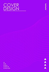 Set of colorful cover design templates. Abstract futuristic geometric pattern with wavy lines for banner, posters, and wallpaper.