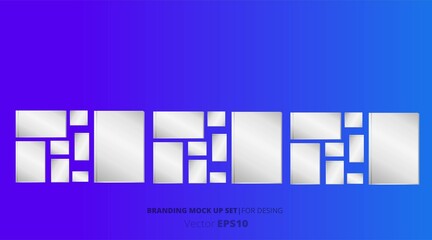 Obraz premium Branding vector mock up.