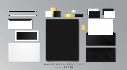 Branding vector mock up.