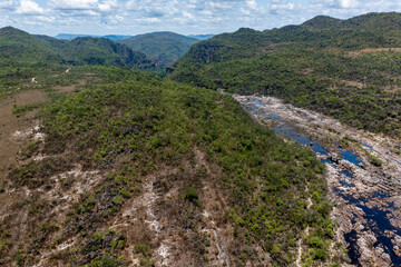 Vista aérea da chapada do veadeiros