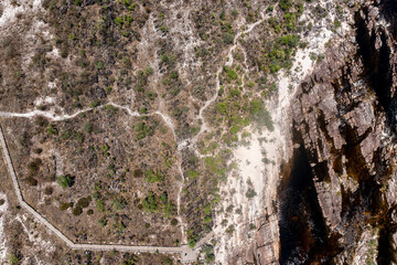 Vista aérea da chapada do veadeiros