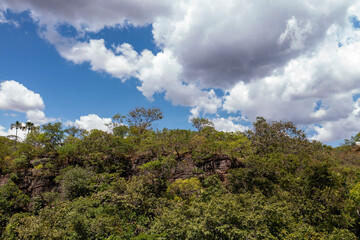 Obraz premium Vista aérea da Chapada dos Veadeiros, Goias