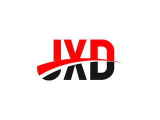 JXD Letter Initial Logo Design Vector Illustration