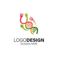 food logo collection for culinary business
