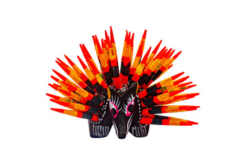 Fantastic creature carved in wood known as Alebrije, from Mexico