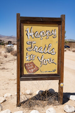sign in the desert