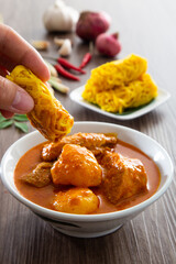 Roti Jala- Traditional Malaysian cake.