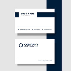 Professional creative business card vector template