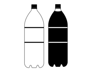 ペットボトル　　ベクターイラスト