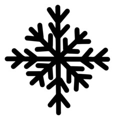Snowflake white background, Christmas design collection. Vector illustration, Festive drawing.