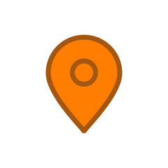 Location icon, map pin, gps mark pointer vector.