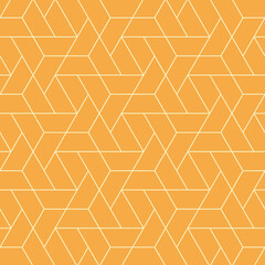 Hexagon art seamless pattern background.