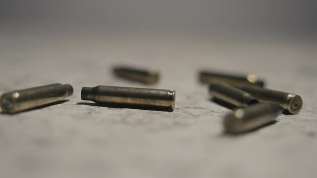 AK-47 shell casings on the floor
