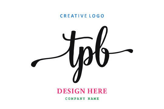TPB lettering logo is simple, easy to understand and authoritative