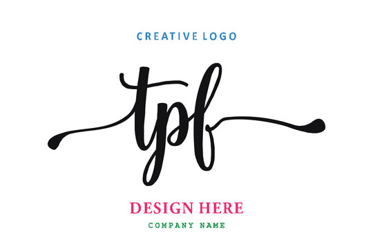 TPF lettering logo is simple, easy to understand and authoritative
