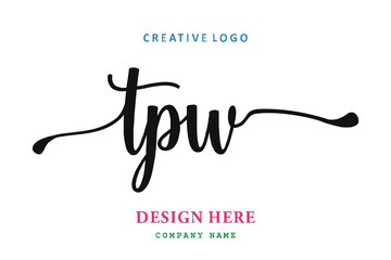 TPW lettering logo is simple, easy to understand and authoritative