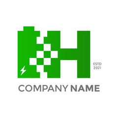 Obraz premium Initial H battery charge data.