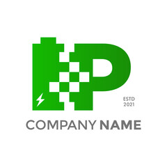 Obraz premium Initial P battery charge data.