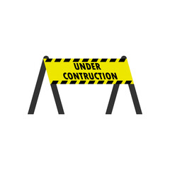 Under construction icon design template vector isolated illustration