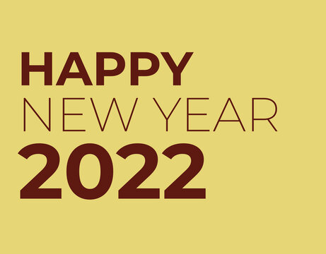 Happy new year 2022 text isolated | new year greetings