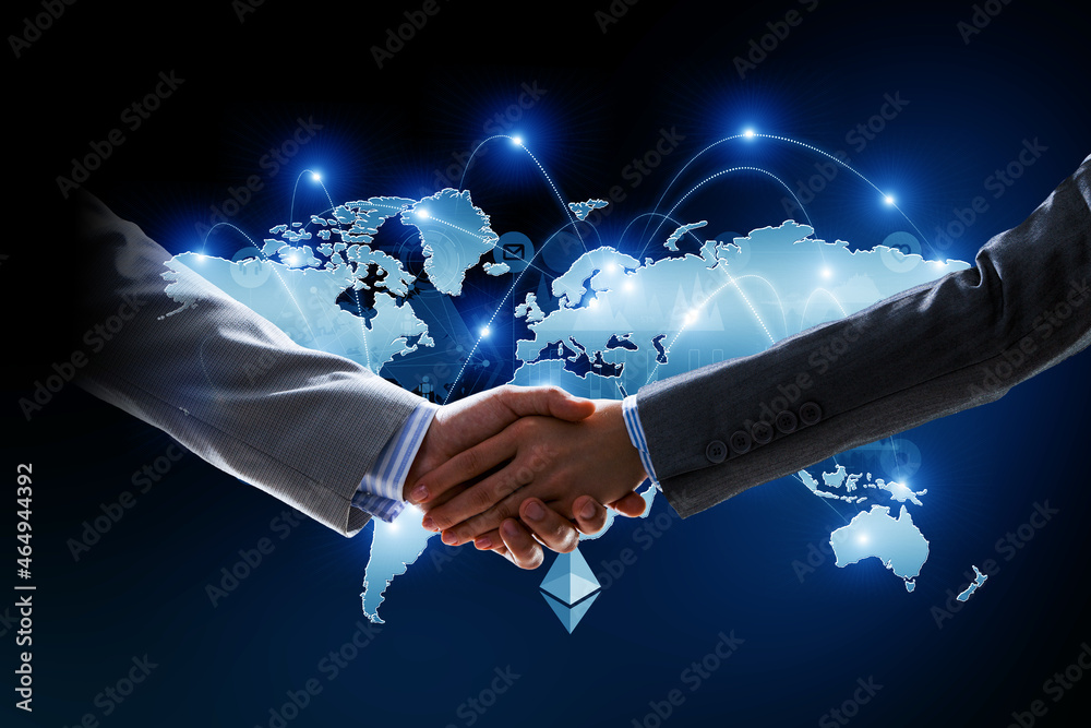 Aufkleber Social Web Network Background Image