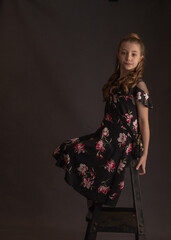 Girl posing and thinking