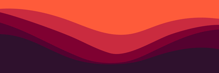 sunset landscape waves pattern vector good for wallpaper, background, backdrop, banner, web, and design template