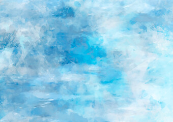 幻想的な水彩の水色テクスチャ背景
