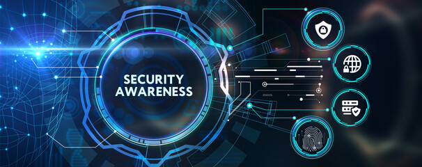 Cyber security data protection business technology privacy concept. Security Awareness