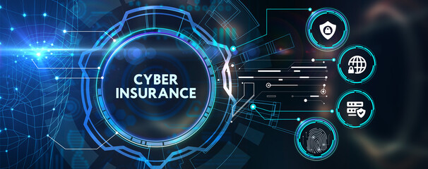Cyber security data protection business technology privacy concept. Cyber insurance