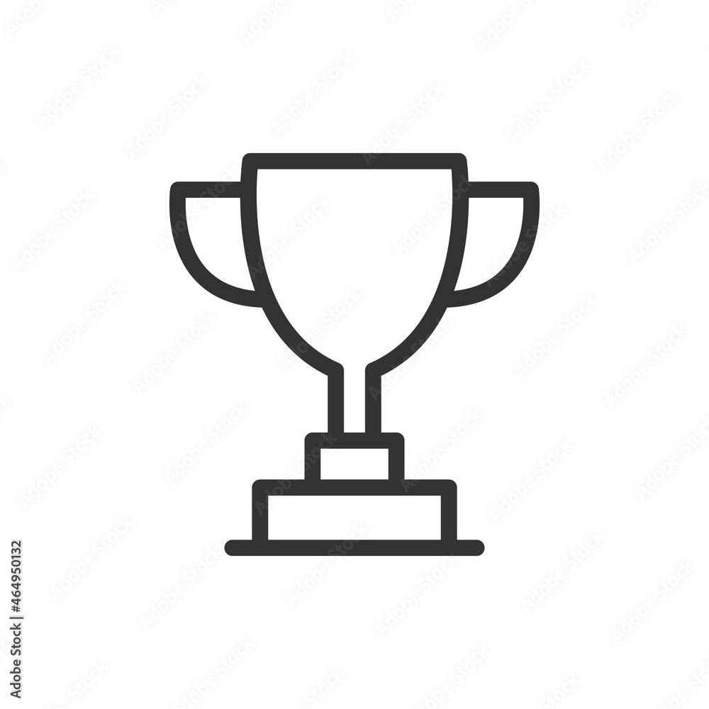 Poster Trophy line icon in trendy style.