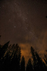Fototapeta na wymiar A Star Filled Night at Mt. Shasta! 