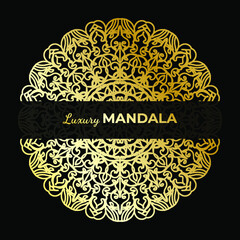 Vector round abstract circle. Luxury Mandala style.