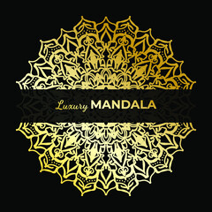 Vector round abstract circle. Luxury Mandala style.