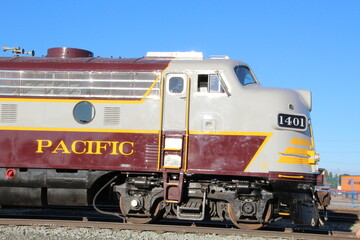 train on the railway, Edmonton, Alberta