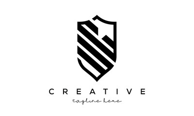 UC letters Creative Security Shield Logo