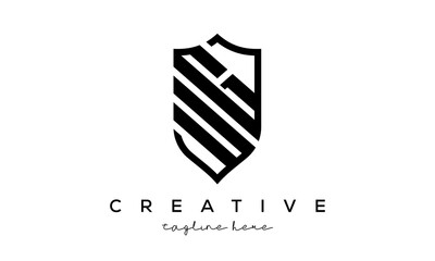 UG letters Creative Security Shield Logo
