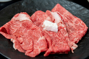 すき焼きの肉