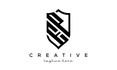 EP letters Creative Security Shield Logo