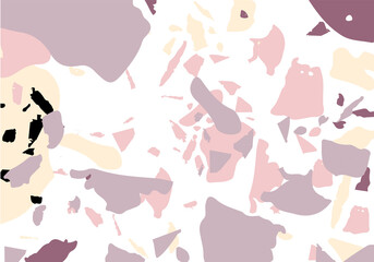 Terrazzo modern abstract template. Pink texture