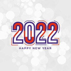 2022 new year background, Elegant new year card social media post, vector