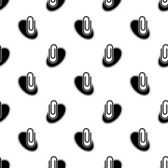 Paper Clip Icon Seamless Pattern Y_2110001